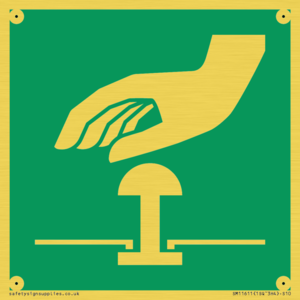 E020 safe condition emergency stop button